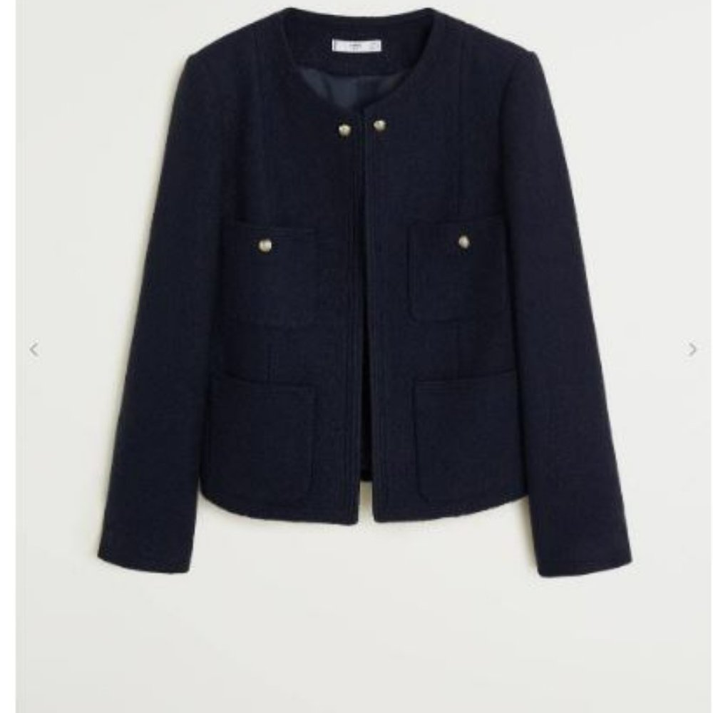 Structured Texture Blazer